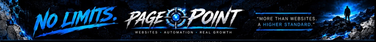PageOnPoint — No Limits. More than websites. A higher standard.